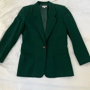 Talbots Classic Green Blazer